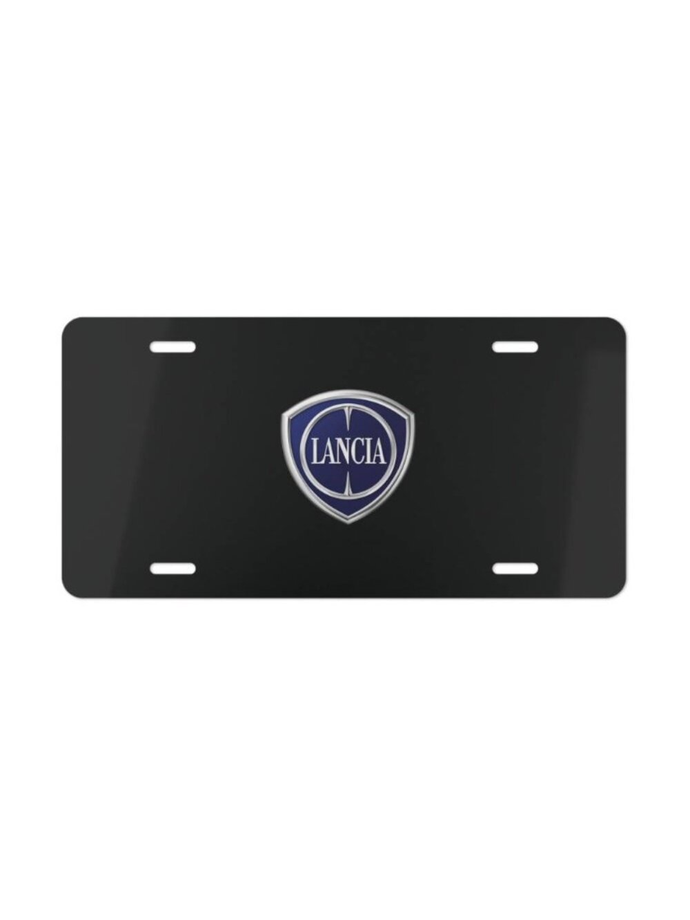 Lancia Logo Aluminum License Plate – 12x6 Inch Car Tag Sign for Lancia Vehicles